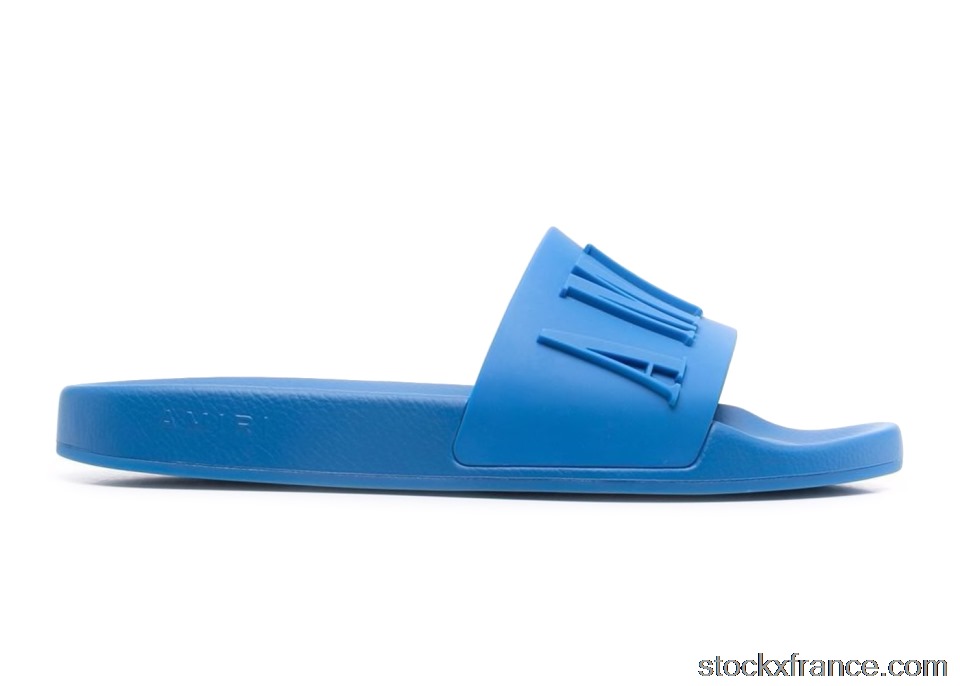 AMIRI Pool Slide Debossed Royal Blue MFF001459