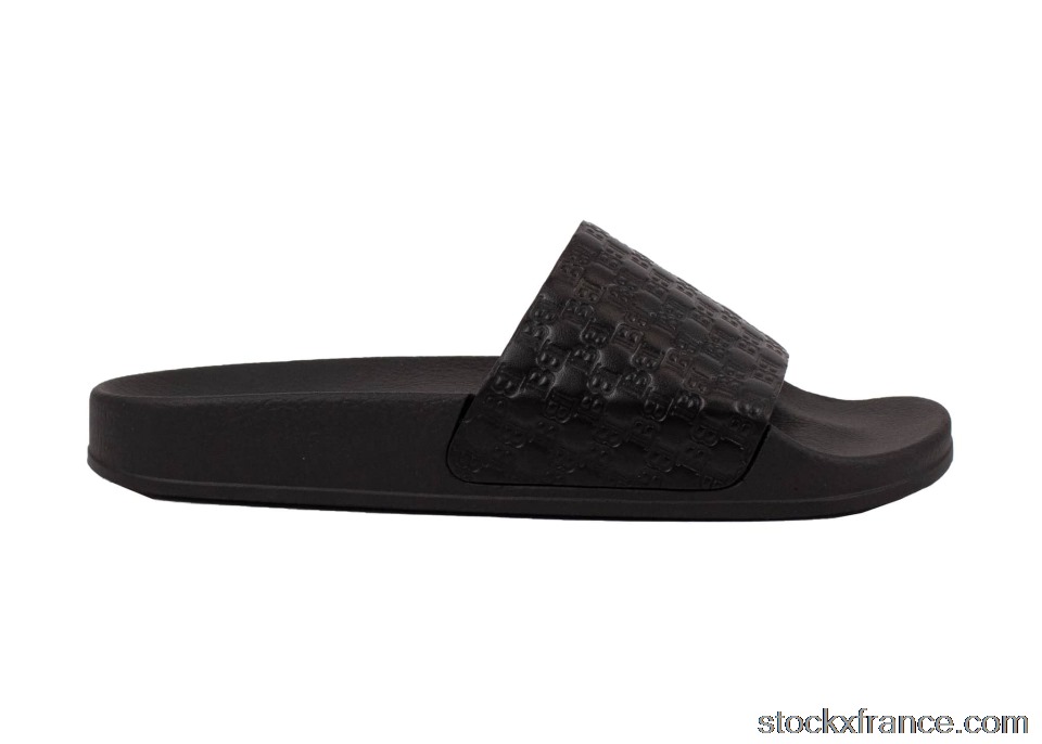 Balmain Calypso Embossed Slide Black SN3C169LSMB BLK