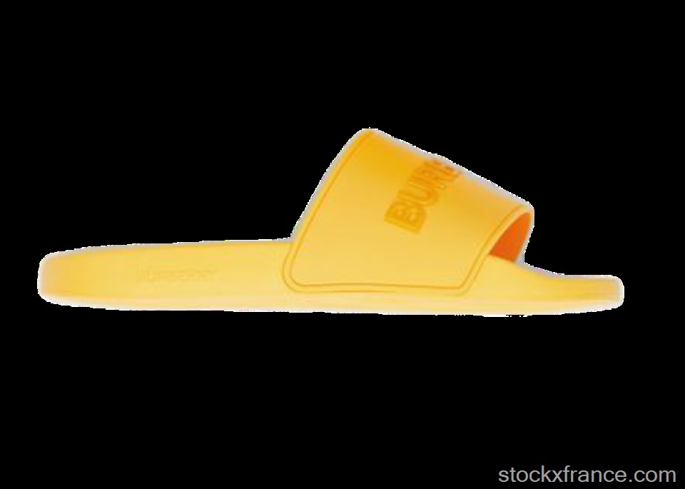 Burberry Embossed Logo Slides Yellow 80436901