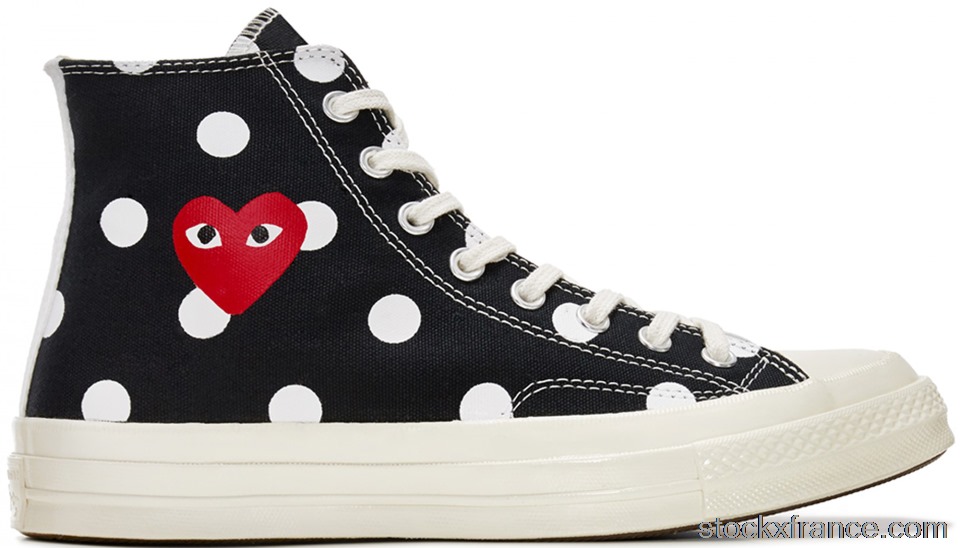 Converse Chuck Taylor All-Star 70 Hi Comme des Garcons PLAY Polka Dot Black 157250C