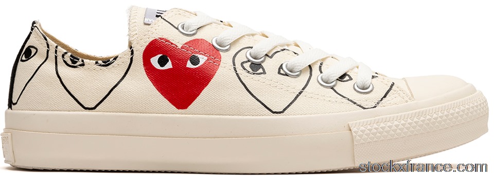 Converse Chuck Taylor All-Star 70 Ox Comme des Garcons Play All-Over Natural