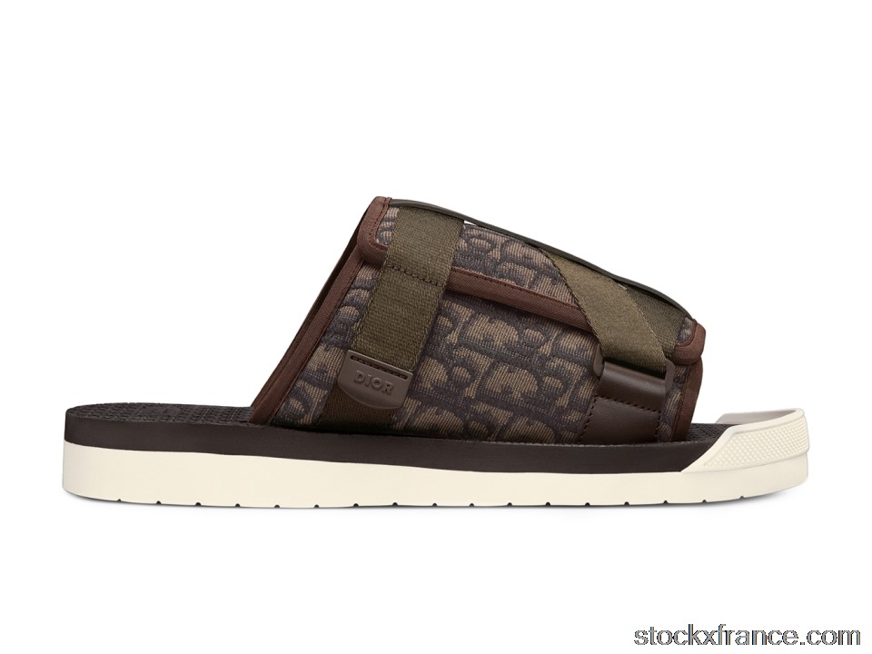 Dior Alpha Sandal Ebony Dior Oblique Jacquard 3SA081YXV_H767