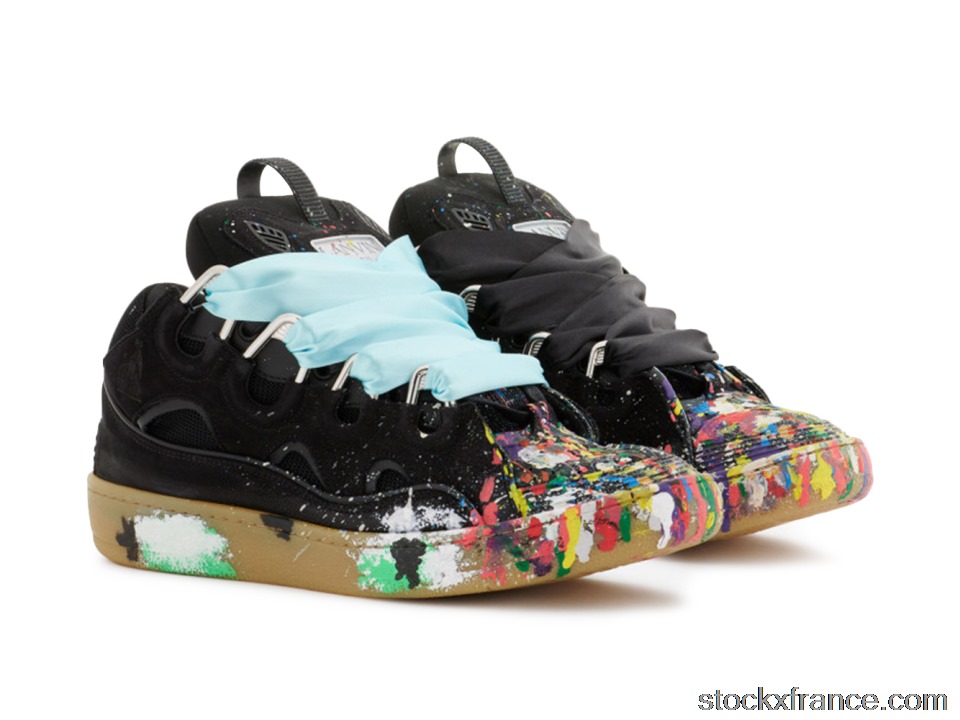 Lanvin Leather Curb Gallery Dept. Black Multi (W) FW-SKDK02-DRGD-P2210S1