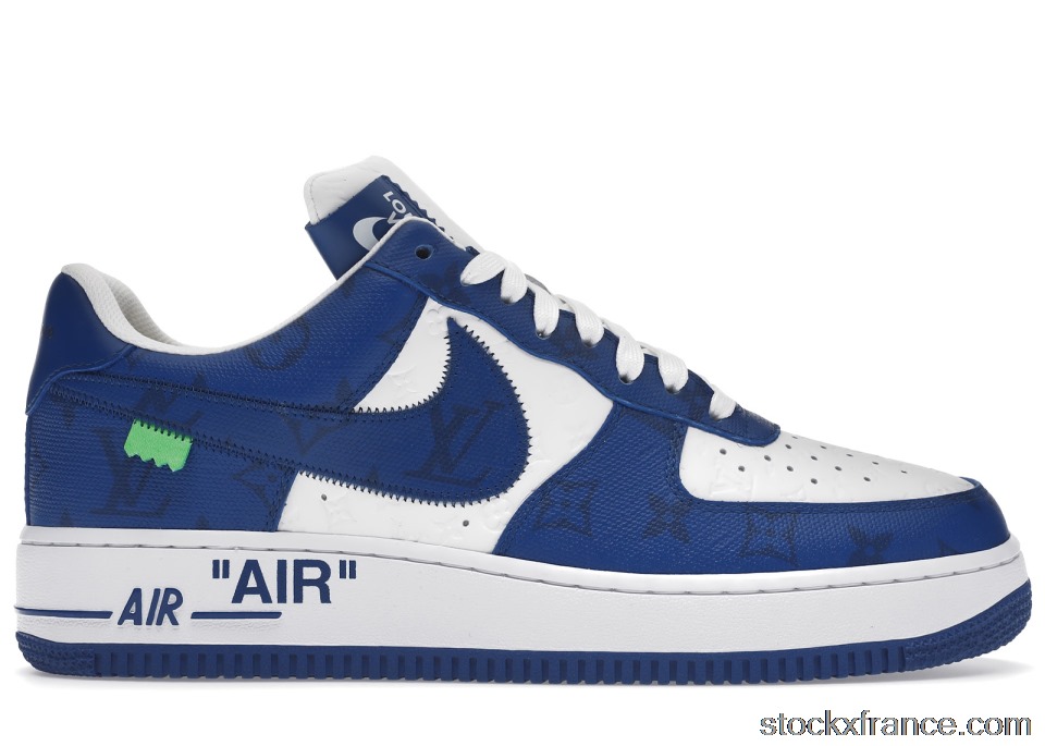 Louis Vuitton Nike Air Force 1 Low By Virgil Abloh White Royal