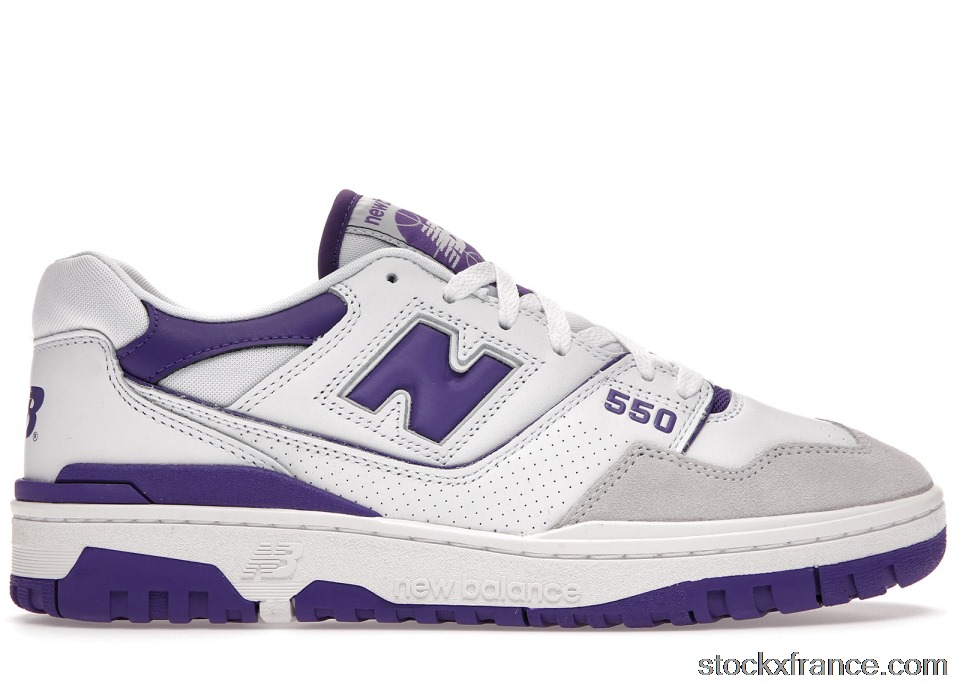 New Balance 550 White Purple BB550WR1