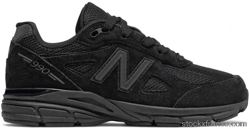 New Balance 990v4 Black (GS) KJ990TBG