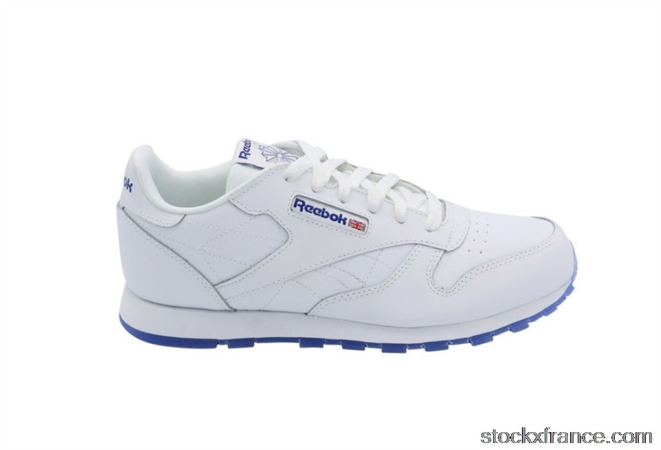 Reebok CL Leather Ice White Royal (GS) CN7334