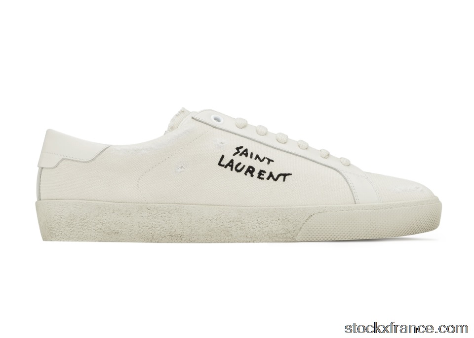 Saint Laurent Court Classic SL 06 Low Distressed Cream (W) 610648GUP109113