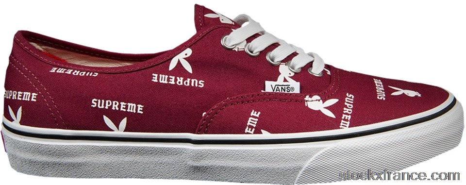 Vans Authentic Supreme x Playboy Burgundy VN-0Q0DD7P