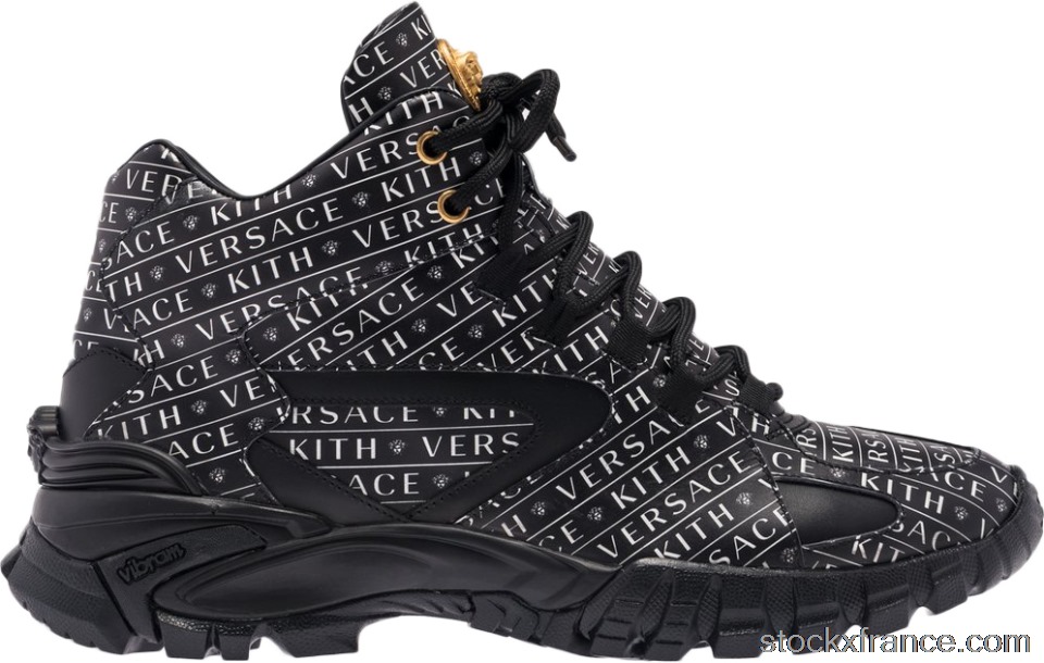 Versace Amico Trainer Mid x Kith Black VSDSU7403-DVK7G-DNWO
