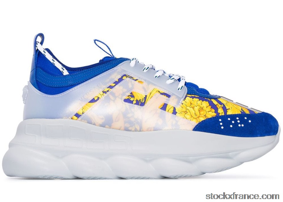 Versace Baroque Chain Reaction Bluette Gold DSU7071ED31TG