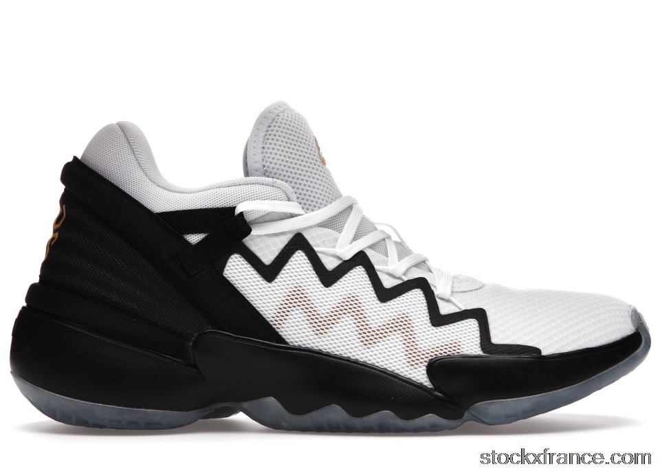 adidas D.O.N. Issue #2 White Black Gold FU7384