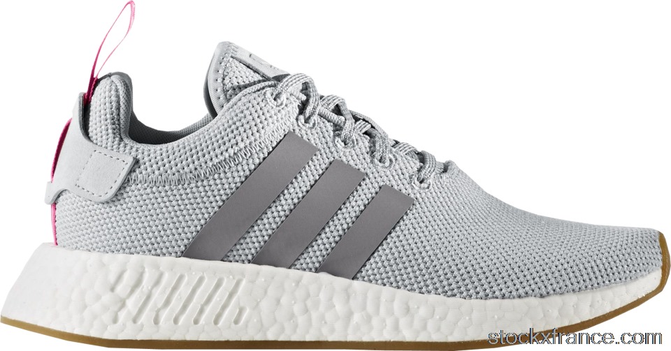 adidas NMD R2 Grey Shock Pink (W) BY9317